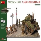MiniArt 36064 DRESDEN 1945. T-34/85 FIELD REPAIR. BIG SET