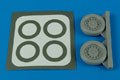 J35 Draken wheels & paint masks - HASEGAWA