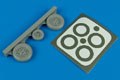 F-105 Thunderchief wheels & paint masks - TRUMPETER