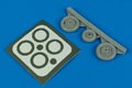 MiG-17 Fresco wheels & paint masks - HOBBY BOSS