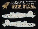Decals Albatros D.V/D.Va (WNW) TRANSPARENT (PINE TREE) 1:32