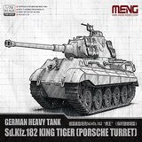 Meng Model 72010 German Heavy Tank Sd.Kfz.182 King Tiger (Porsche Turret)