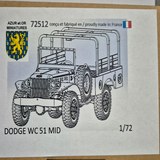 Azur et Or 72512 DODGE WC 51 MID 1:72