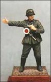 Ger. Feldgendarmerie traffic cop (métal) 1/35
