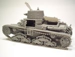 Italian Tank M11/39 full resin kit + aluminium barrel + decals