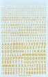 BD 05 Chiffres et lettres jaunes TYPE CODES RAF