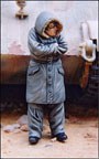 Cold German soldier in SS parka WW2 1/35