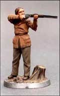 Calamity Jane at target practice   (metal) 1/32