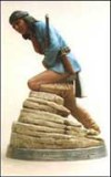 Geronimo lurking on outcrop   (metal) 1/32