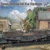 Border Model BT-044 German 88mm Gun Flak 36 with SSys Wagon 1:35