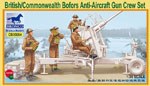 British Commonwealth Bofors Anti-Aircraft Gun Crew Set 