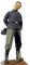 Luftwaffe 5ème Division Sturmgeschütz Unteroffizier (1944) figurine 120mm