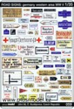 Road signs: Germany - western area WW II