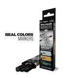 AK RCM 111 WWII AXIS AIRCRAFT SQUIGGLE CAMOUFLAGE COLORS – RC MARKERS SET
