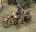 DKW German Motorcycle rider - WWII 1:35