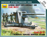 German Heavy Anti-Aicraft Gun FLAK 36 37 1:72